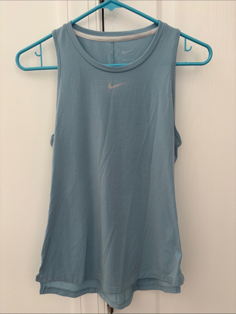 Nike Women's Pale Blue Athletic Tank Top